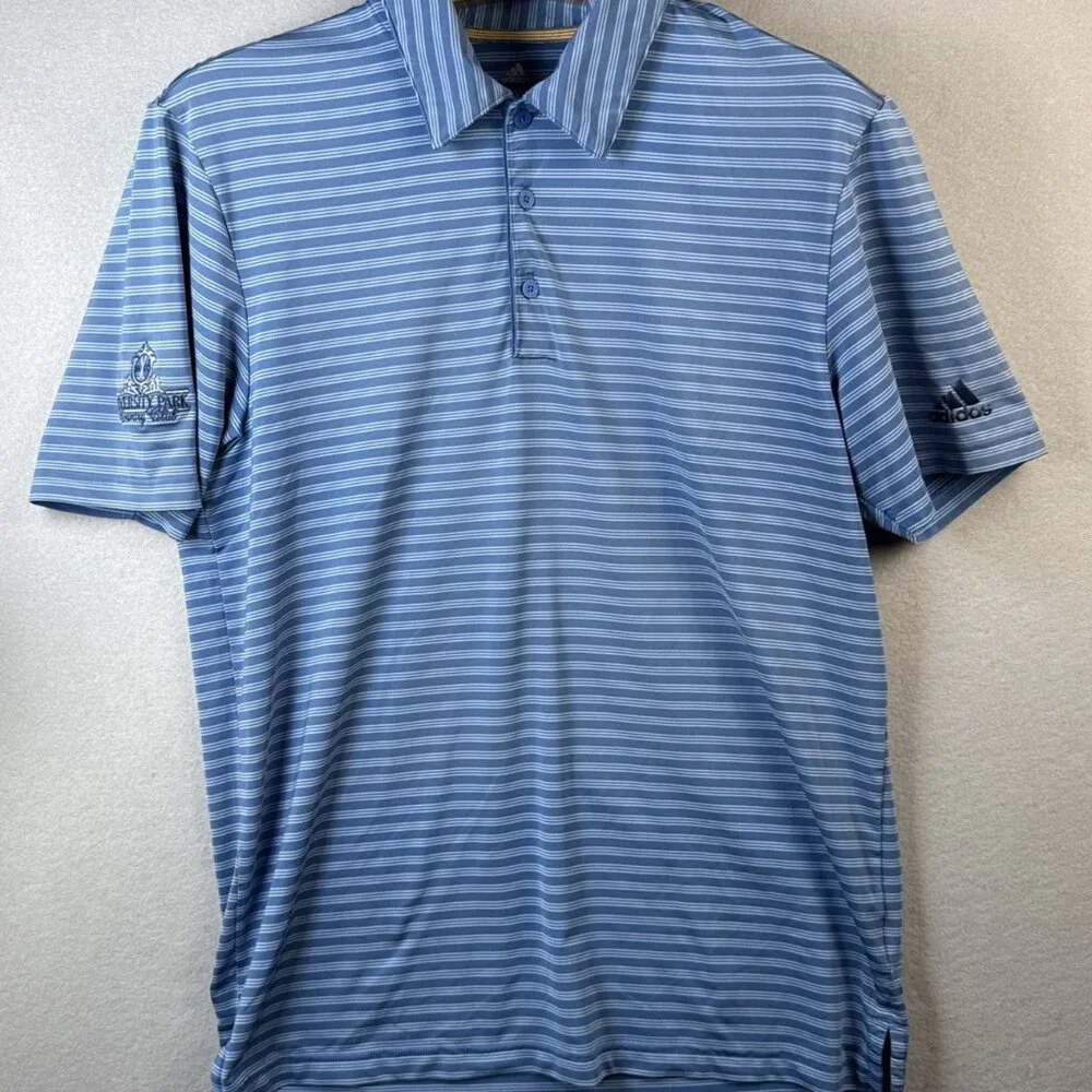 Adidas Golf Short Sleeve Performance Polo Shirt Mens Size M Poly University Park